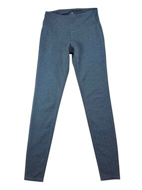 Athleta Chaturanga High Waist Leggings Gray Herringbone Size S Athleisure